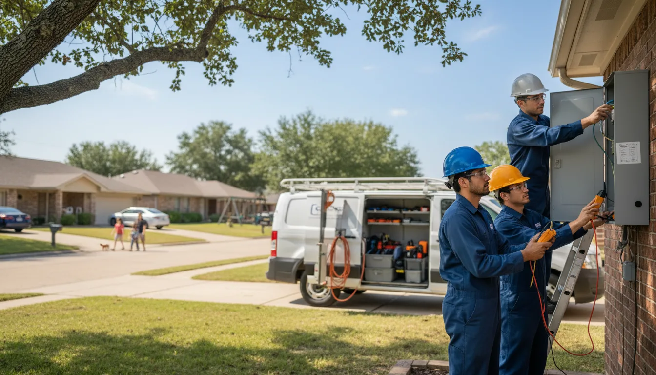 Certified electrician providing emergency electrical services in Brookside, DE
